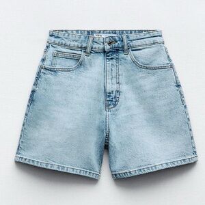 ZARA mom Jean shorts US Size 6- High Rise Comforf